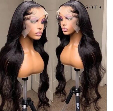 Perruque semi ondulée 100% Raw hair