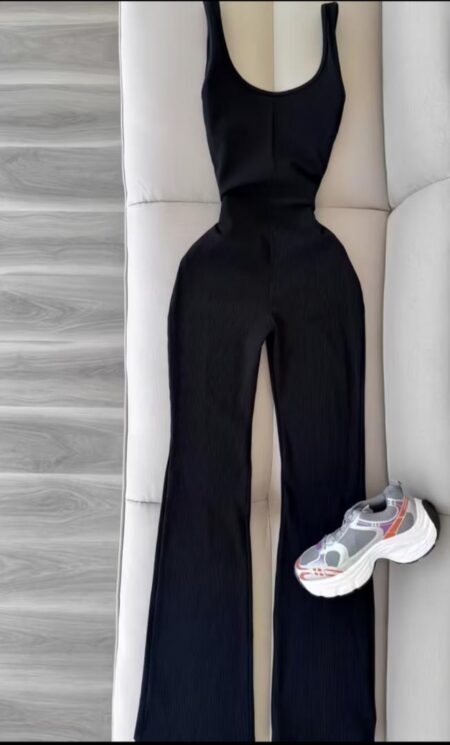 Combinaison Femme Sans Manches Ajustée Élastique, Body Sportif d'Été, Tenue  Une Pièce Unie ZLLZ

XS S M L XL