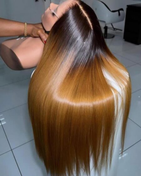 Perruque 💯 vietnamienne caramel 🇻🇳longueur 30